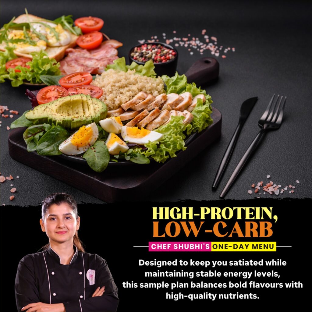 High-Protein, Low-Carb: Chef Shubhi’s One-Day Menu