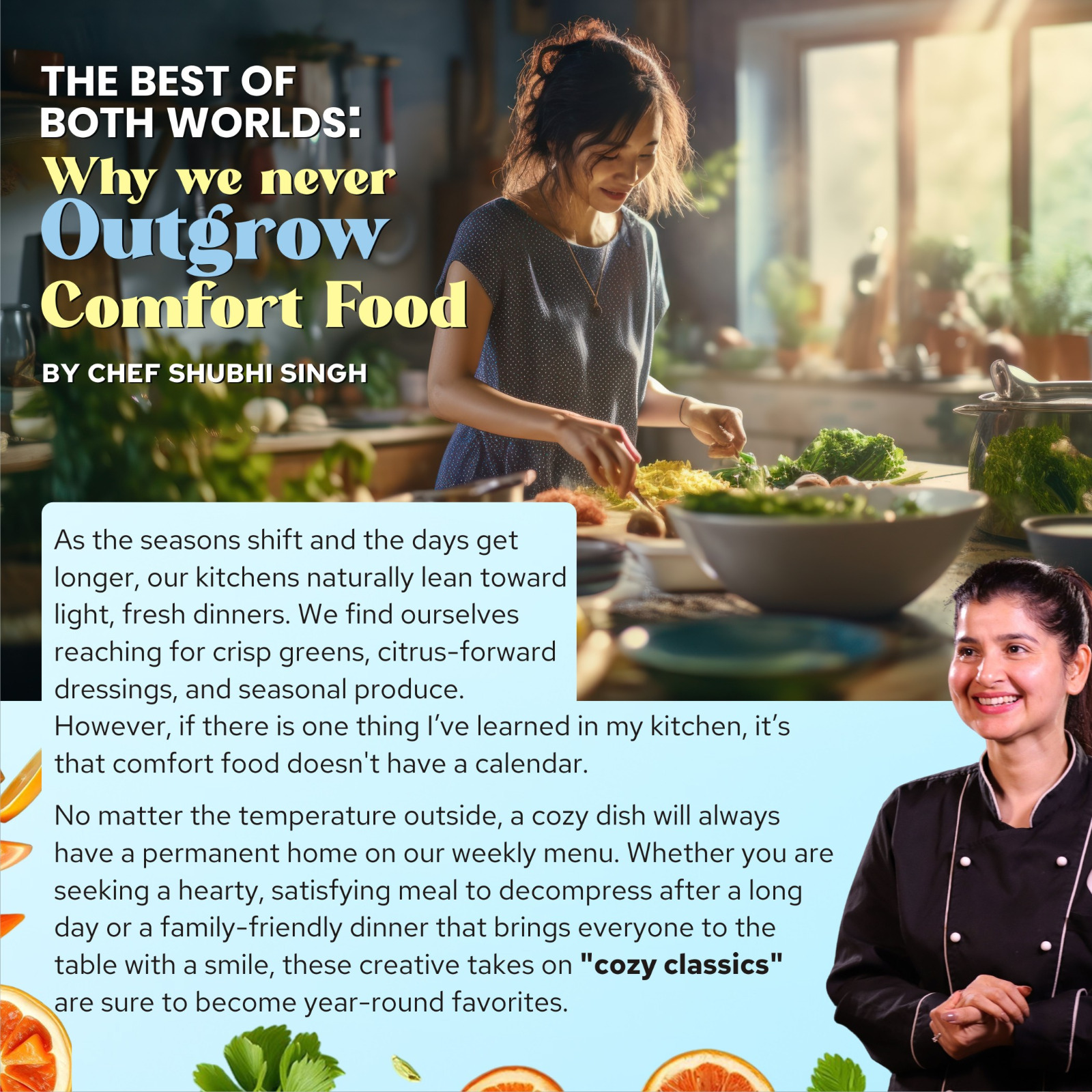 A New Expression of Comfort and Flavour